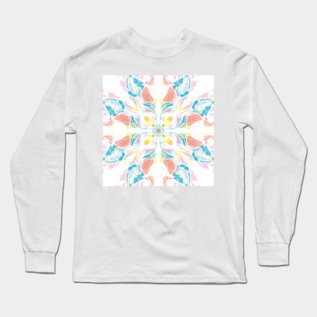 Abstract Floral Design Long Sleeve T-Shirt by Hermanitas Design